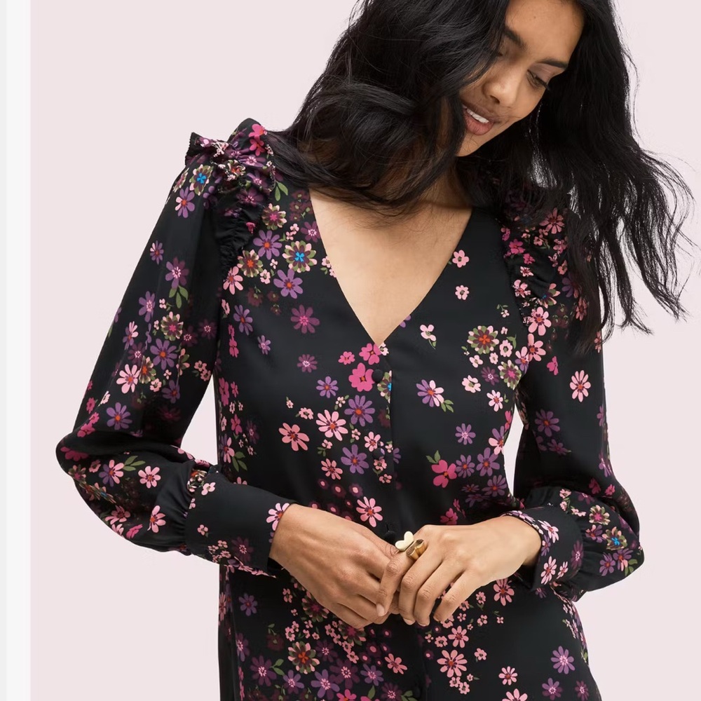 Kate Spade Bora Flora Blouse XS